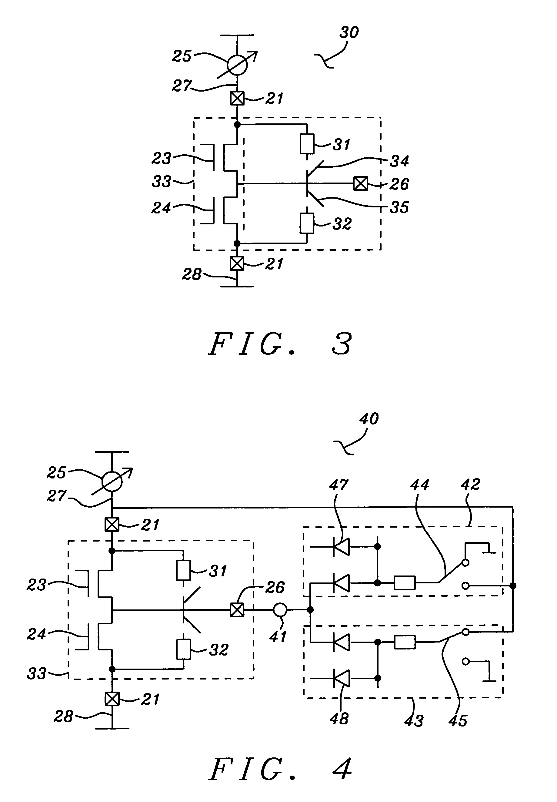 Supply current based testing of CMOS output stages