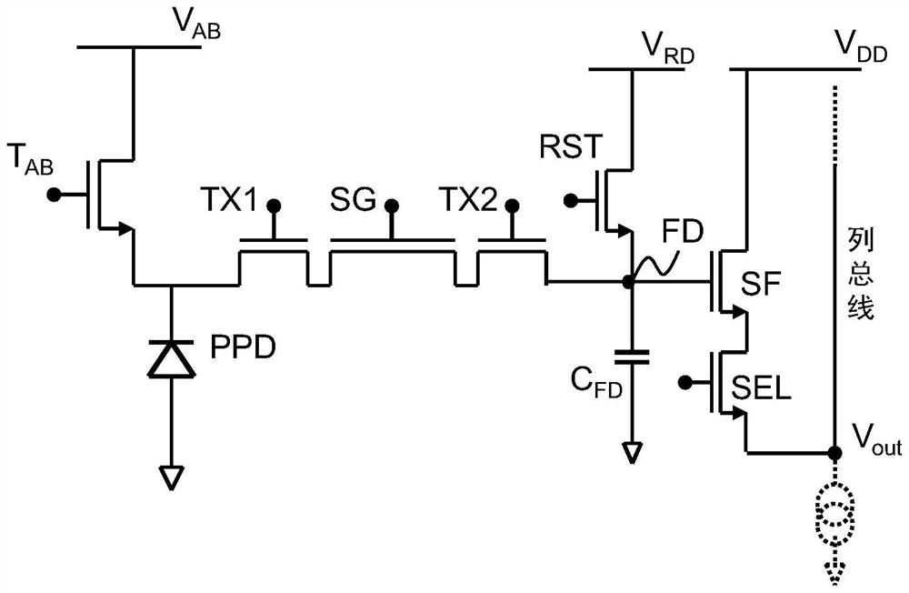 Pixel and global shutter image sensor