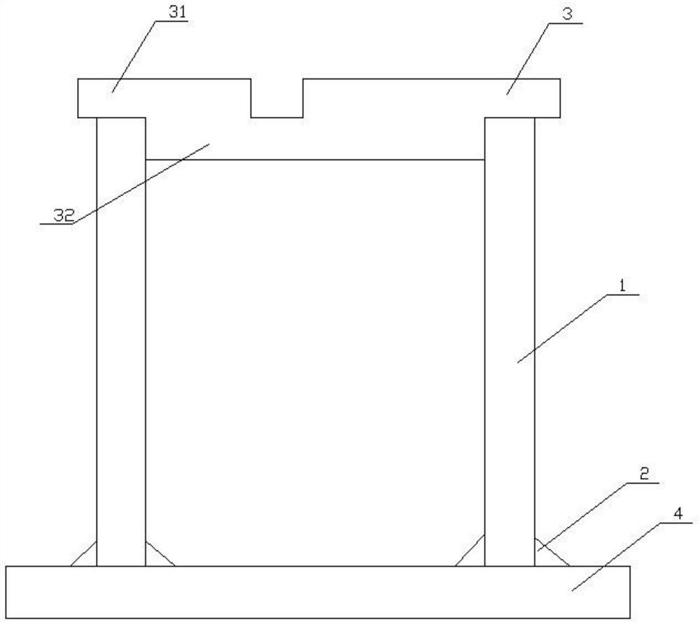 Prefabricated brick moulding bed mortise and tenon joint structure and construction method