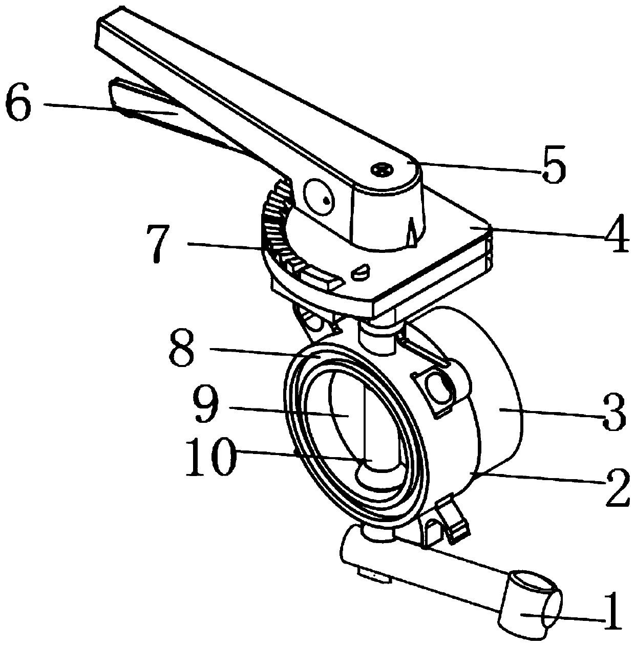 A butterfly valve with an anti-seize structure and its application method