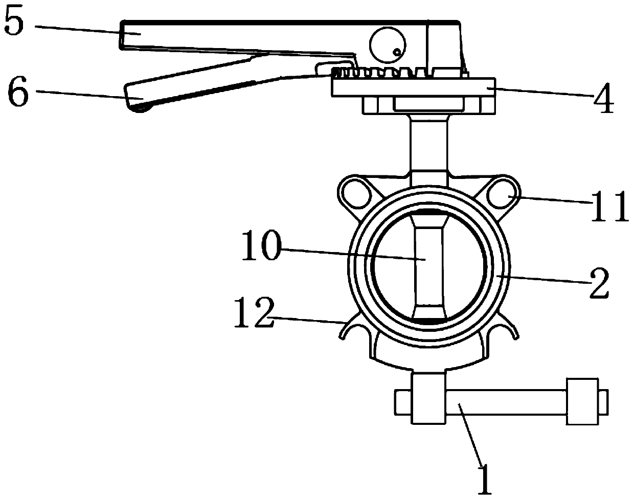 A butterfly valve with an anti-seize structure and its application method