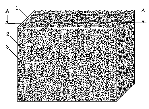 Concrete water storage and retention type vegetation base material and preparation method thereof