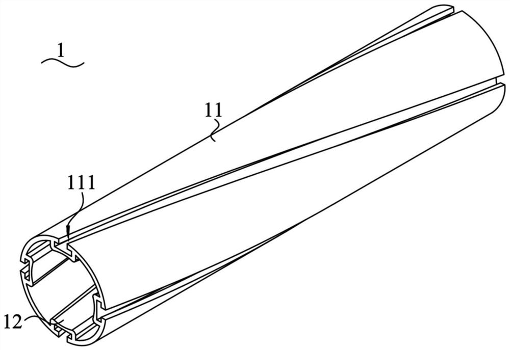 Rolling brush body, rolling brush, dust collection equipment and forming method of rolling brush body