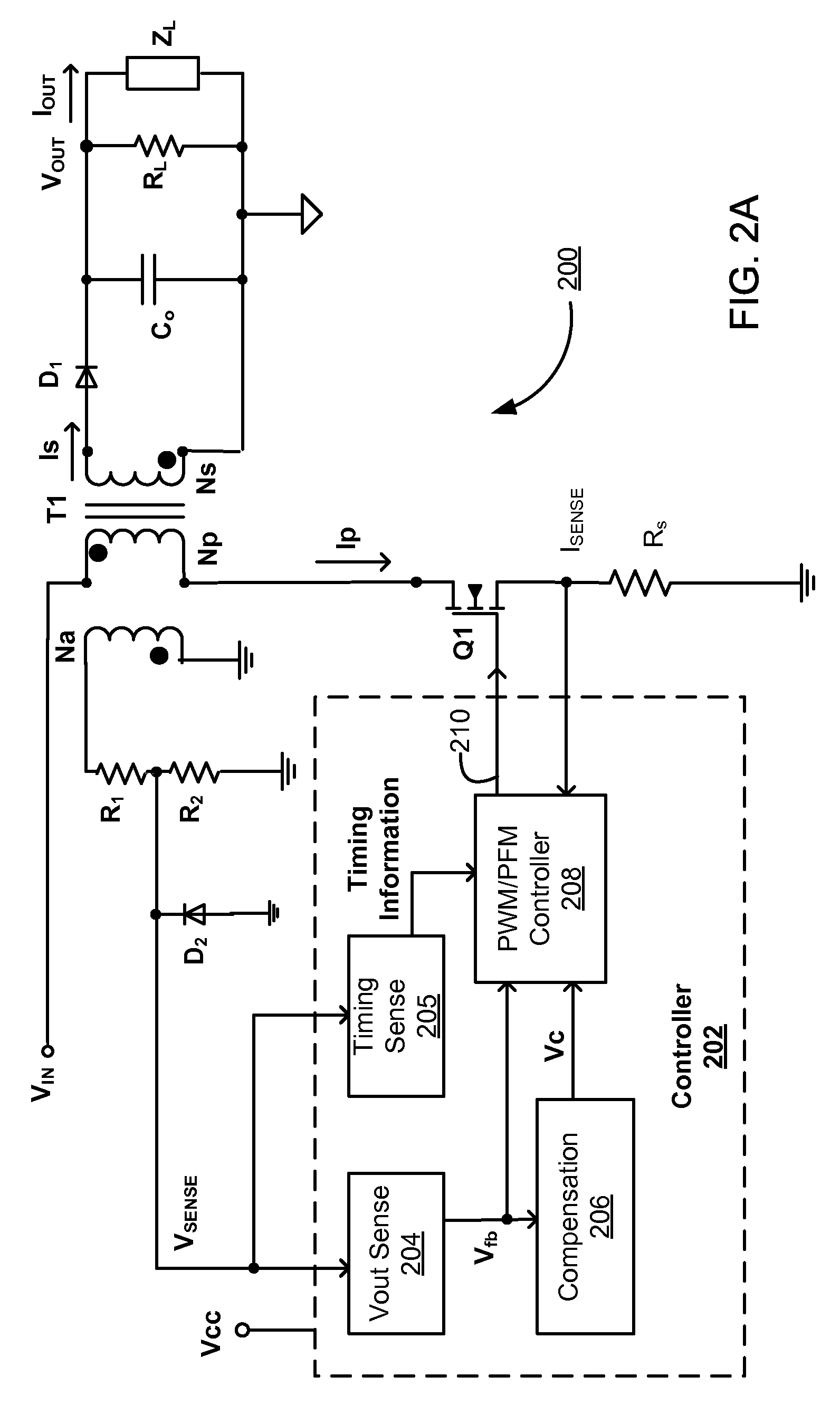 Adaptive control for transition between multiple modulation modes in a switching power converter