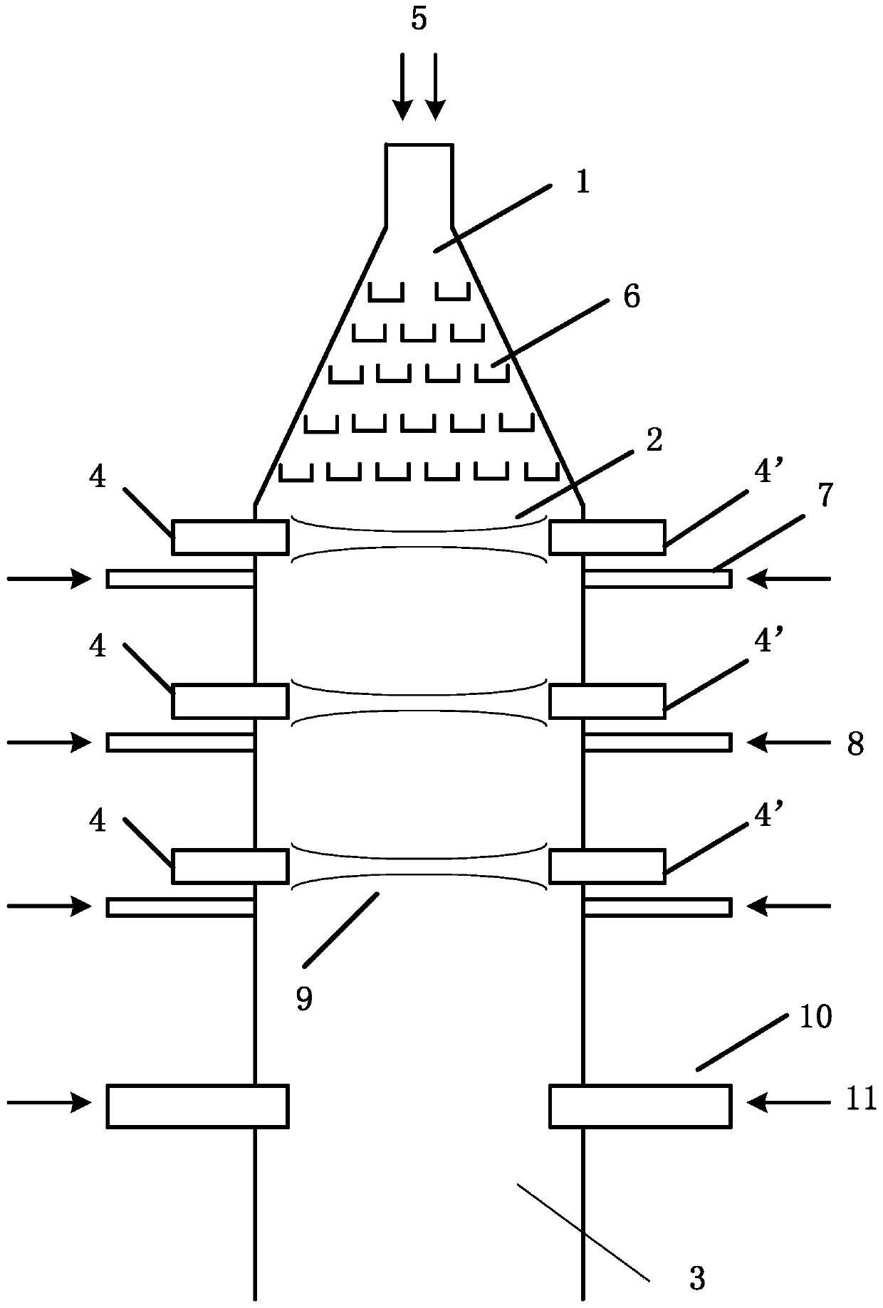 A thermal plasma array pyrolysis reactor for acetylene production from coal