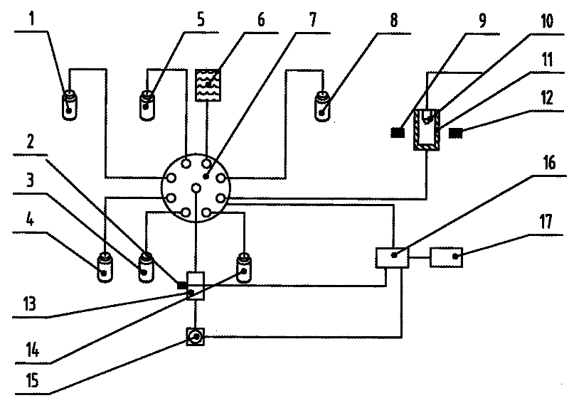 Low-detection lower limit total arsenic on-line analyzer and analytical method thereof