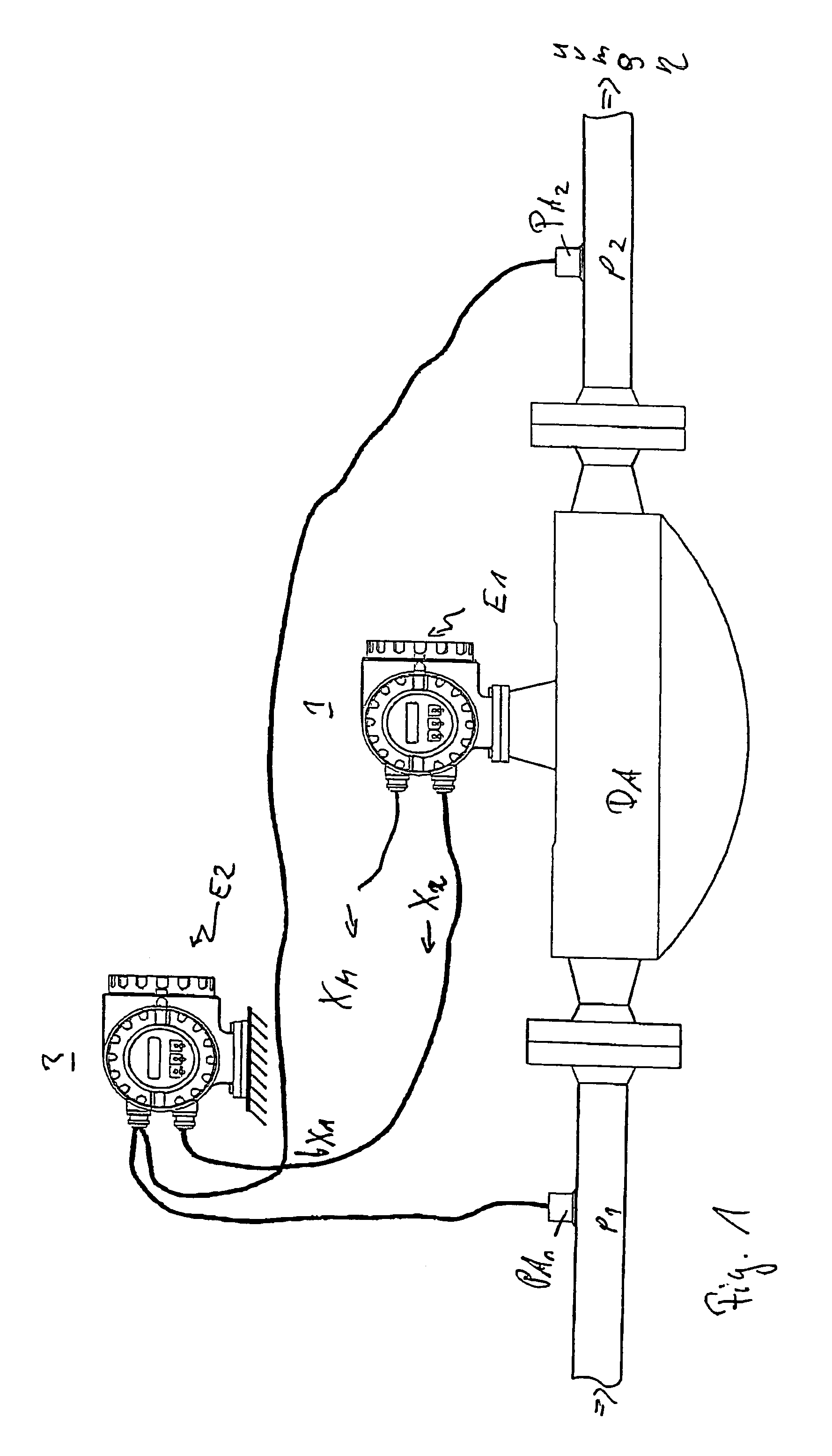 Method for measuring a medium flowing in a pipeline and measurement system therefor