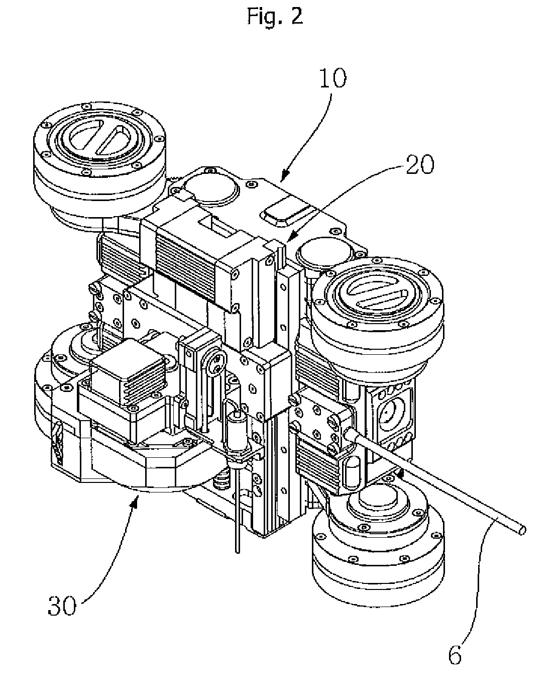 Apparatus for visually inspecting and removing foreign substance from gap of heat tube bundle in upper part of tube sheet of second side of steam generator