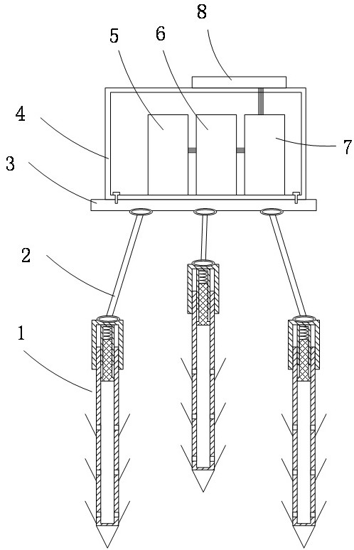 A portable geological disaster monitoring device