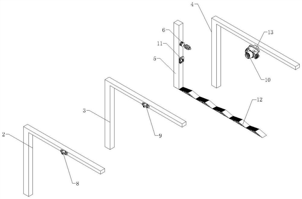 Deceleration strip early warning device and control method