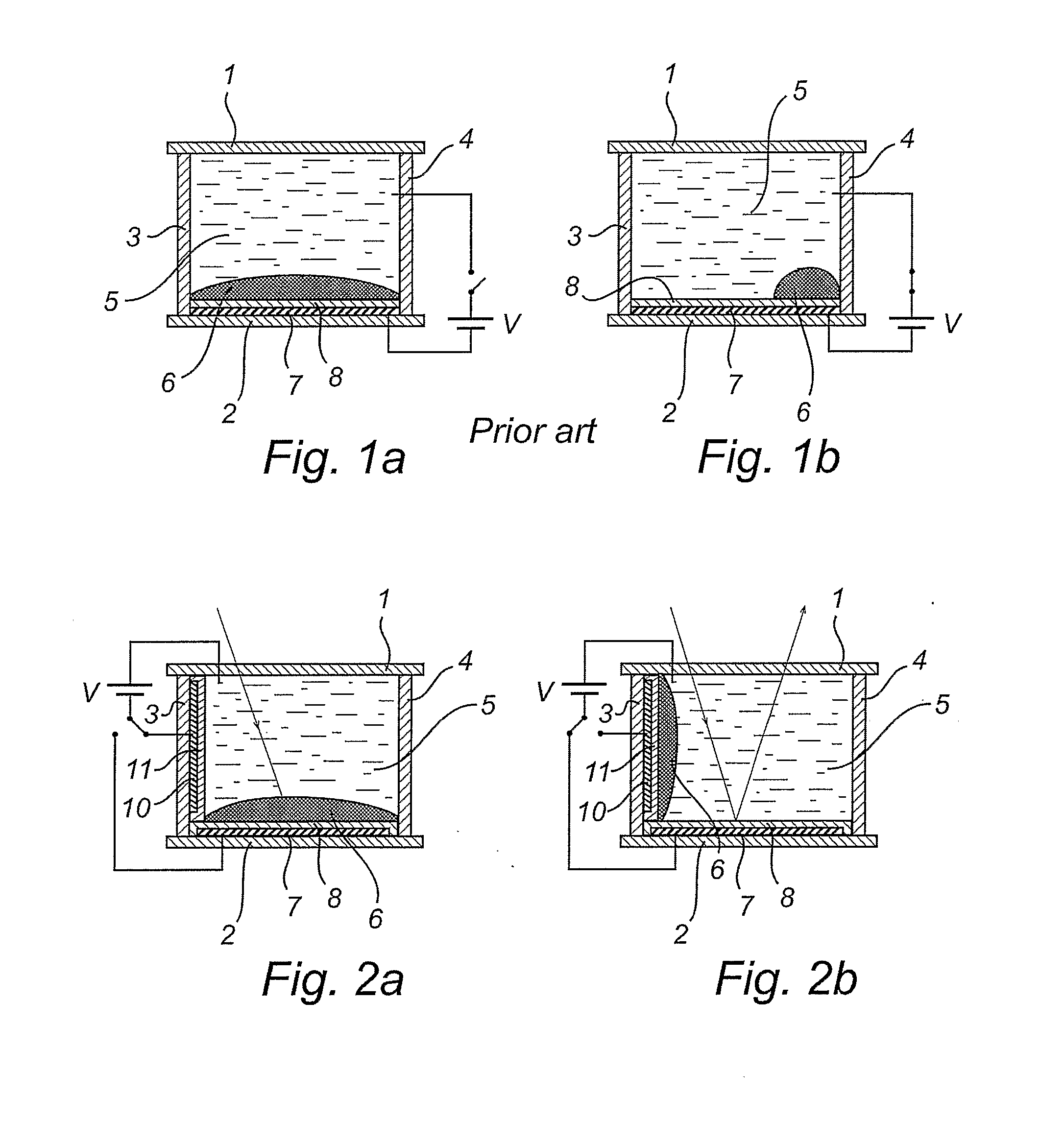 Bi-Stable Electrowetting Optical Element and Driving Method Therefor
