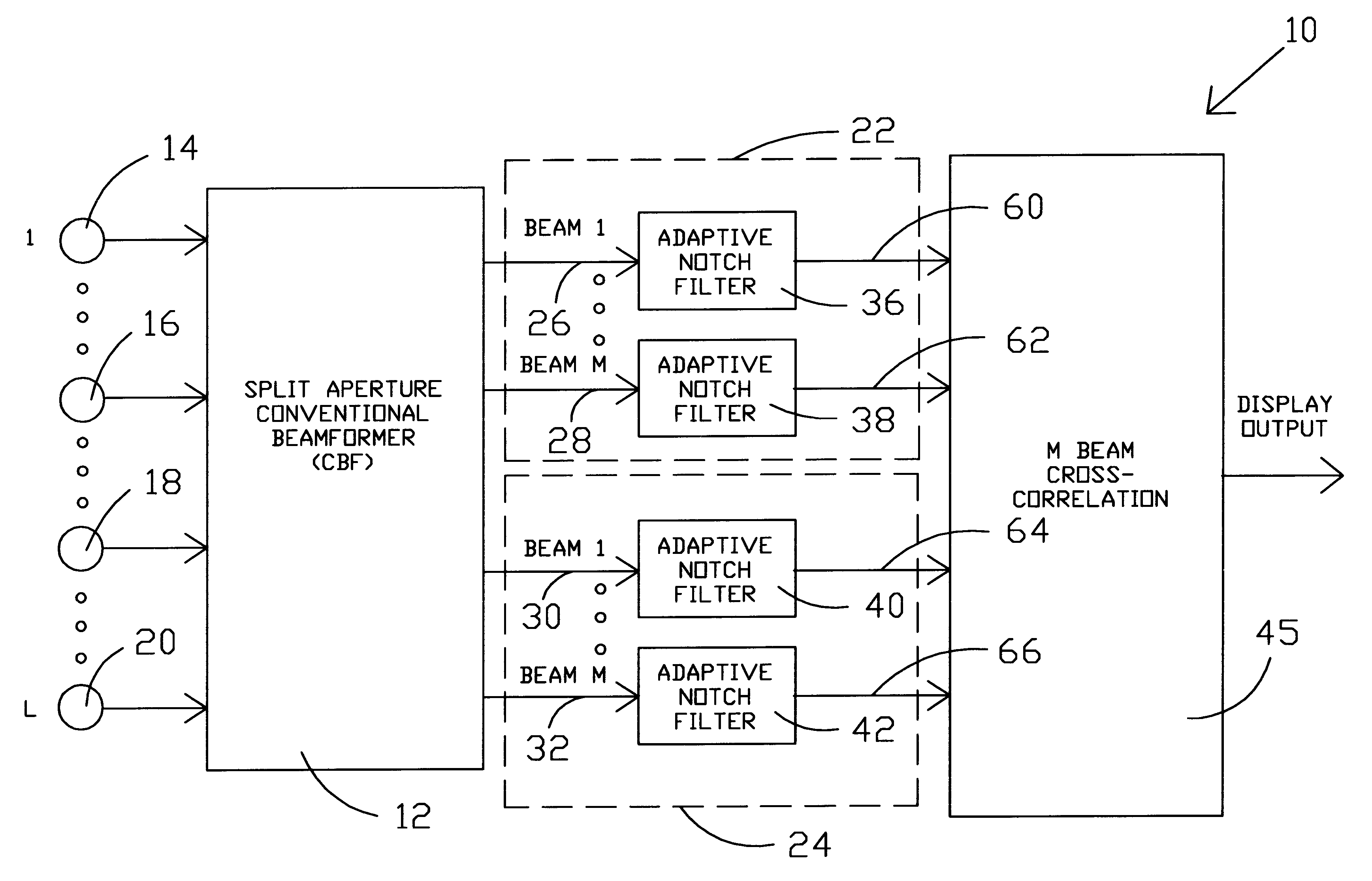 Adaptive cross correlator