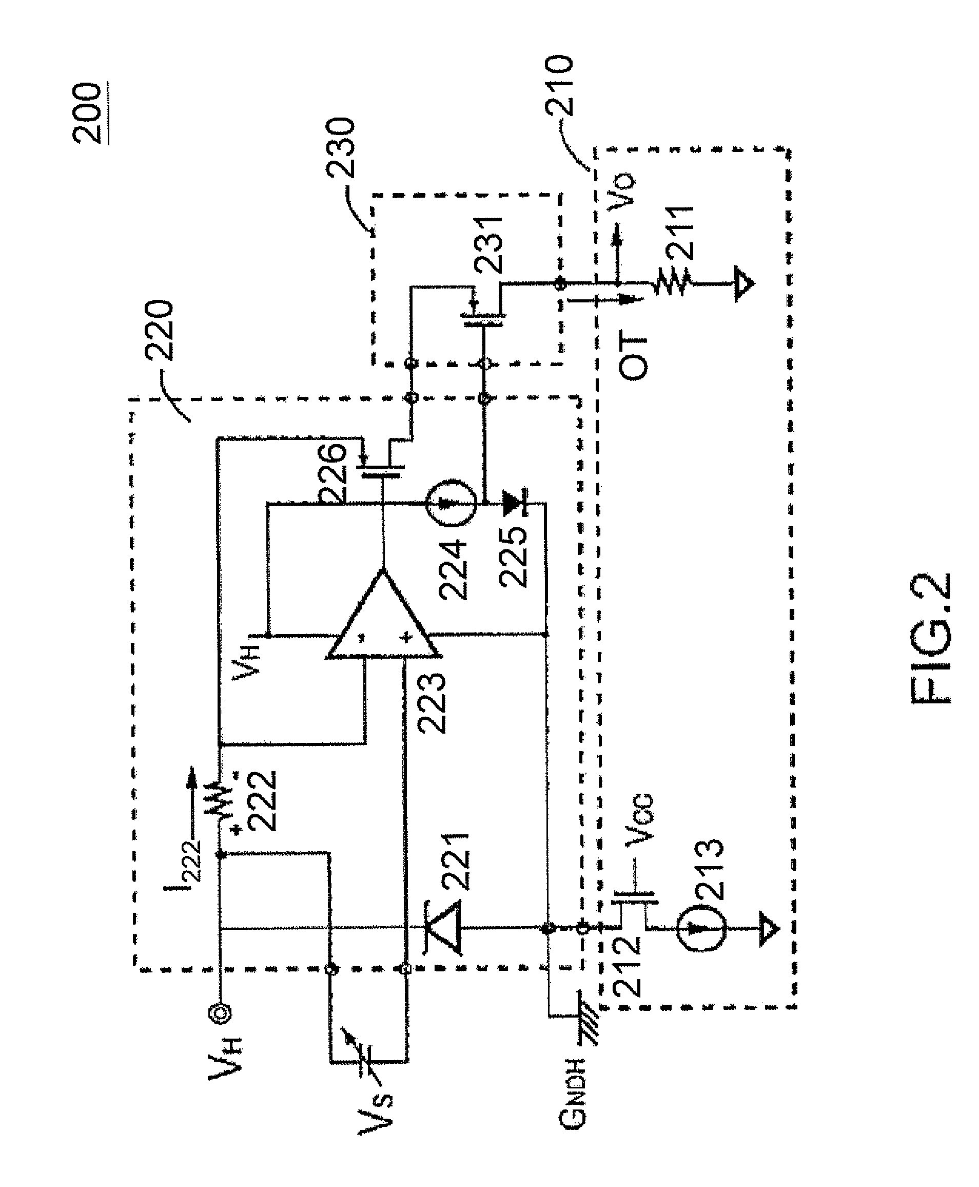 High-side signal sensing circuit