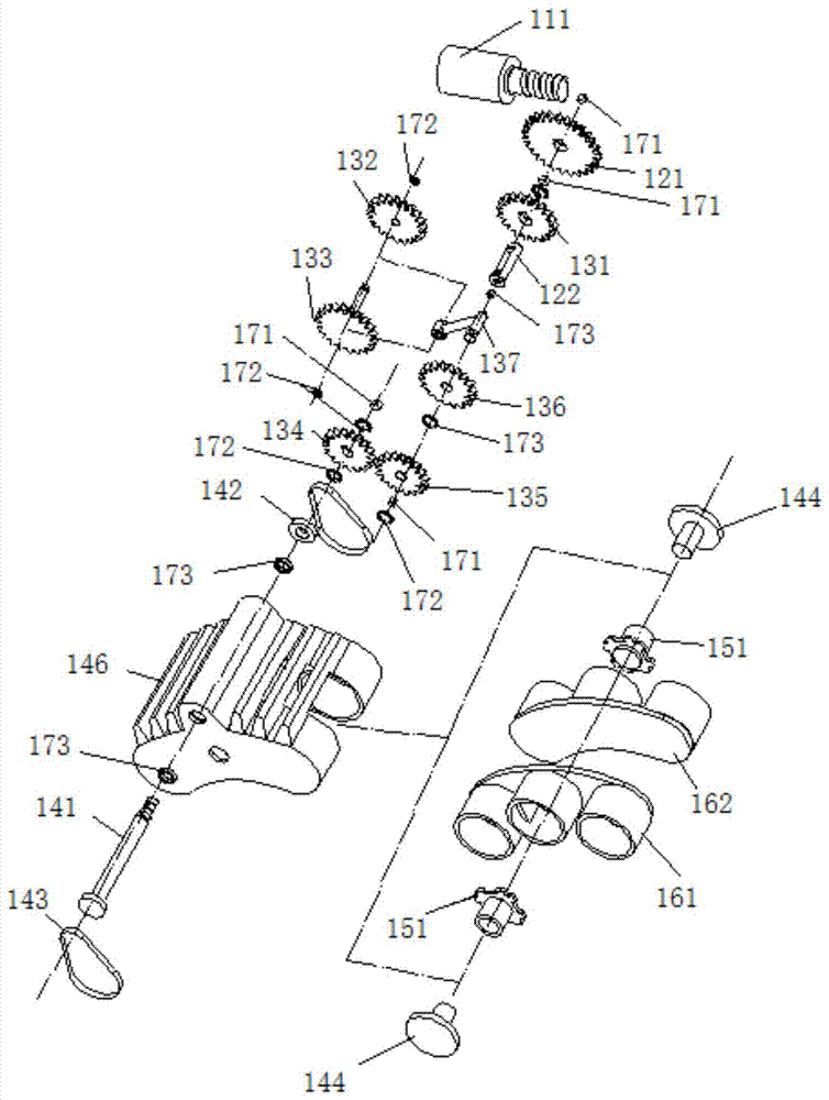 A fixed caliper disc type electronic parking brake and automobile
