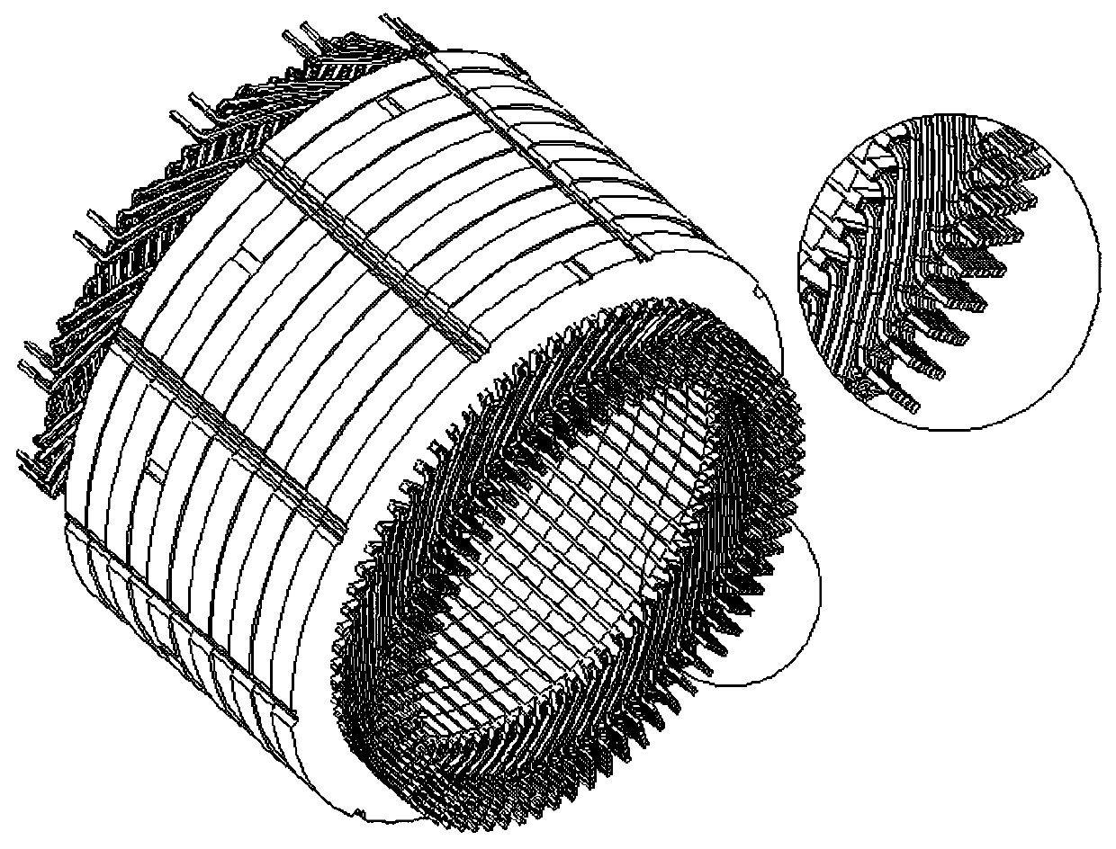 Flat wire twisting device for armature winding end part of flat wire motor