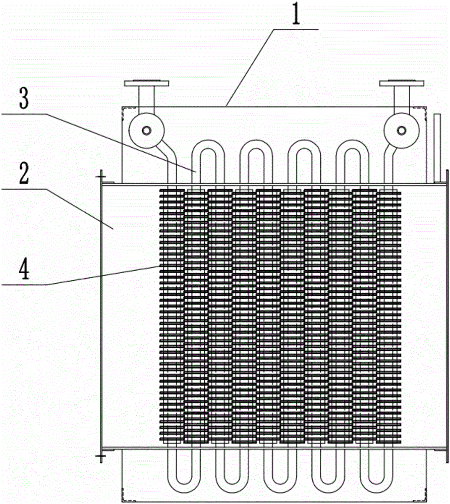 Exhaust gas condensation waste heat recycling device of boiler