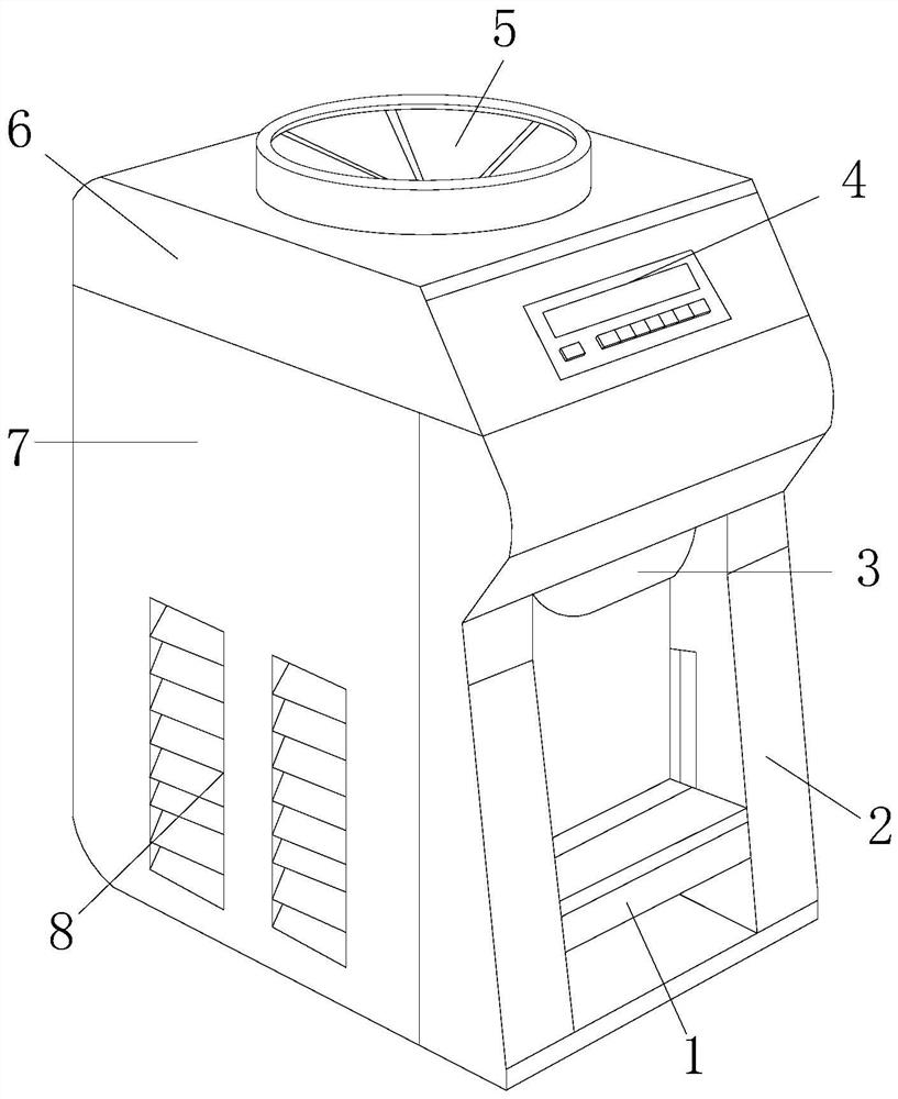 Automatic outflow device for bottled water