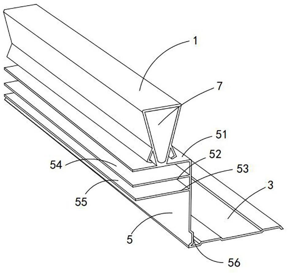 Ceiling mounting structure of cellular boards