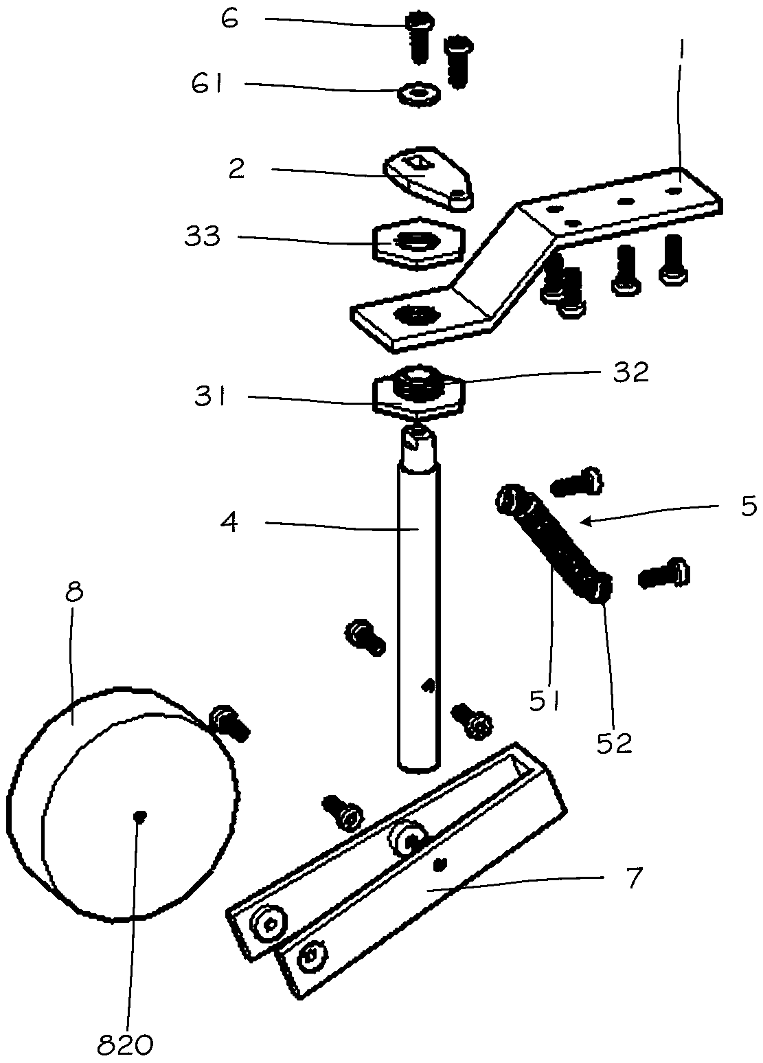 An unmanned aerial vehicle decelerating and shock-absorbing landing gear