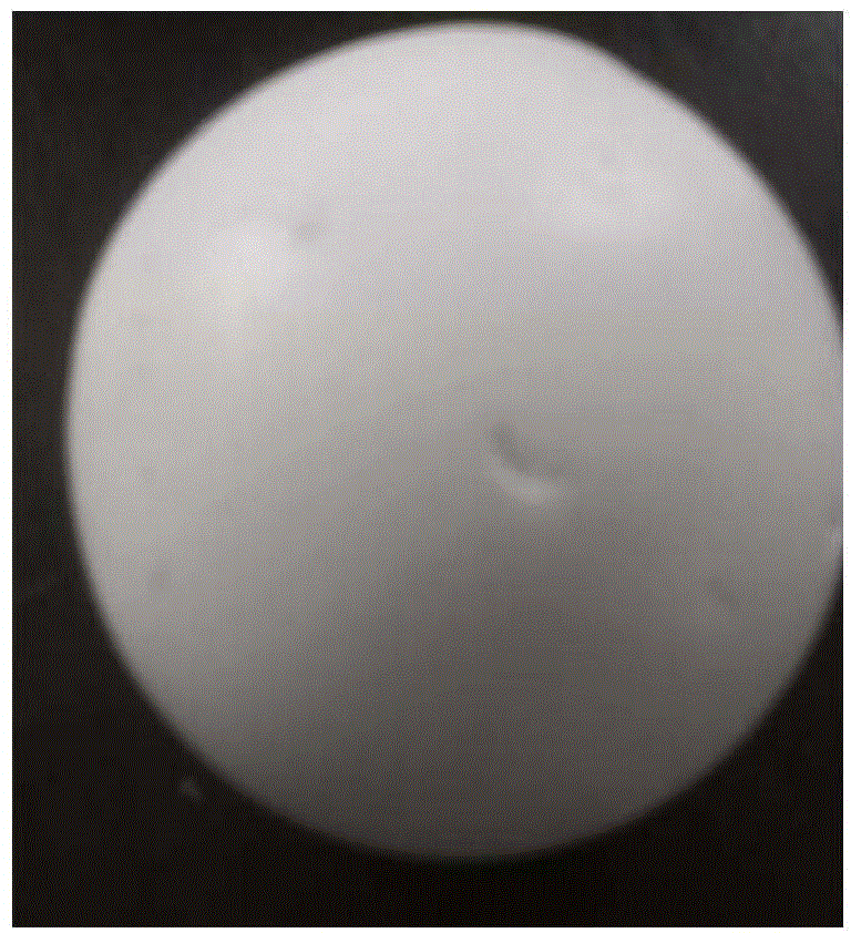 Method for preparing aluminum oxide ceramic sphere without fingernail line defect