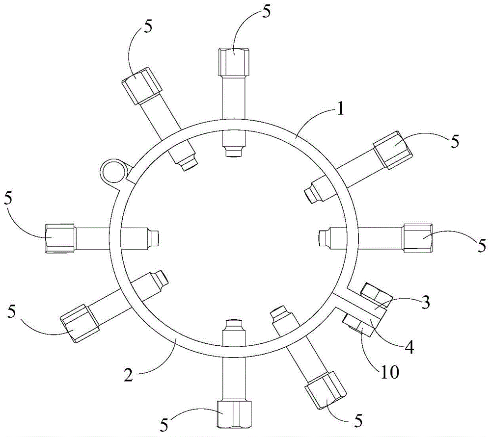 Stainless steel pipeline welding connection method and center-adjustable connection clamp