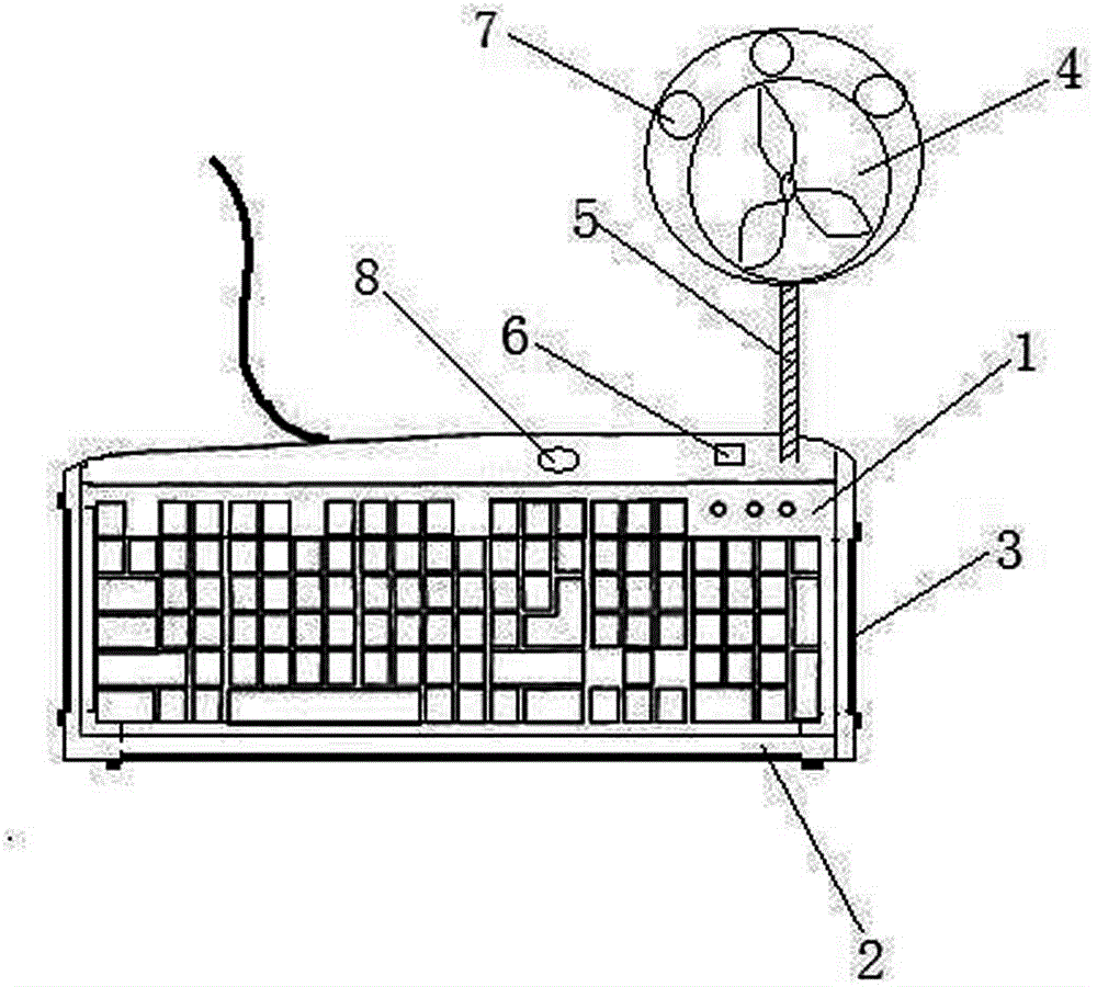 Keyboard with quick cleaning function