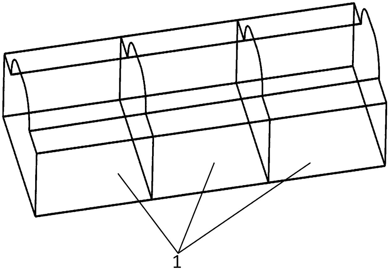 Processing method of hot forming conformal waterway mould