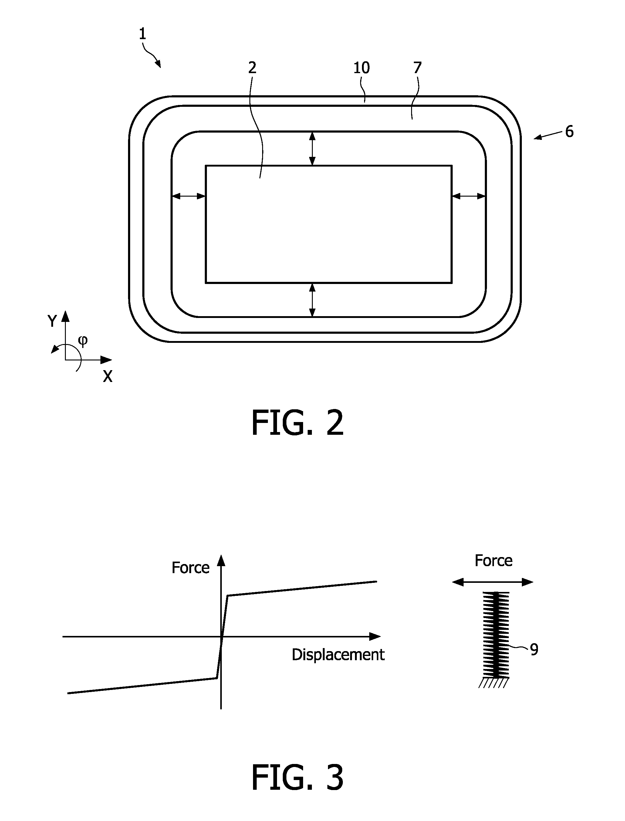 Device comprising at least a body and a bumper, and robot cleaner comprising such a device
