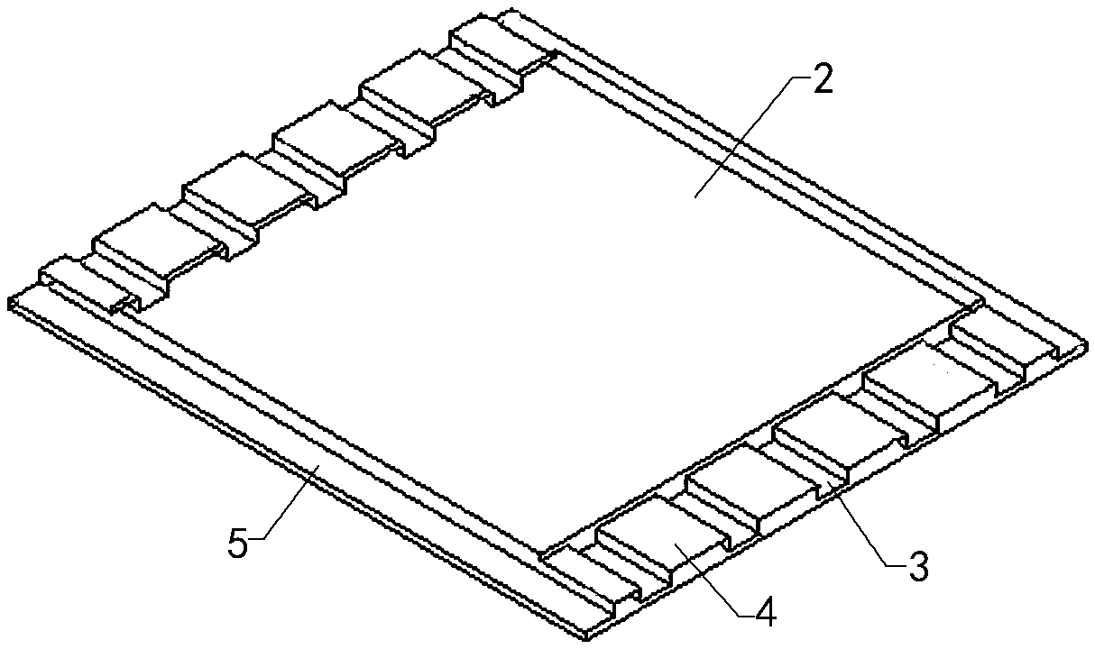 Assembled prefabricated floor slab and construction method thereof