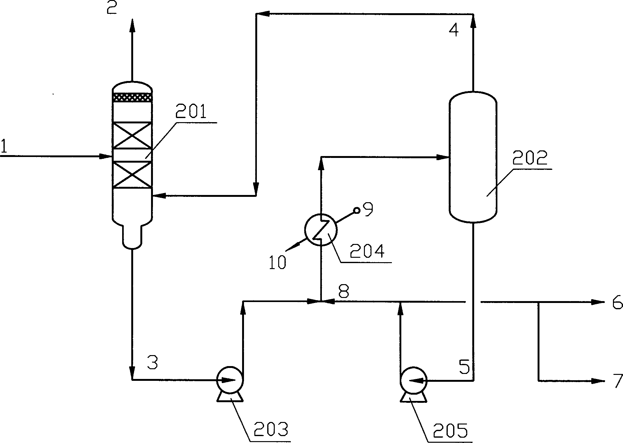 Negative pressure adiabatic flash tank and adiabatic flash method for tar styrene recovery