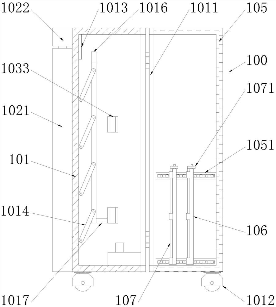 Internally-separated and protected air-riding safety draw-bar box