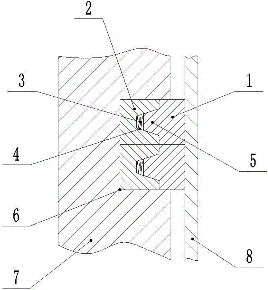 Piston ring suitable for automobile engine