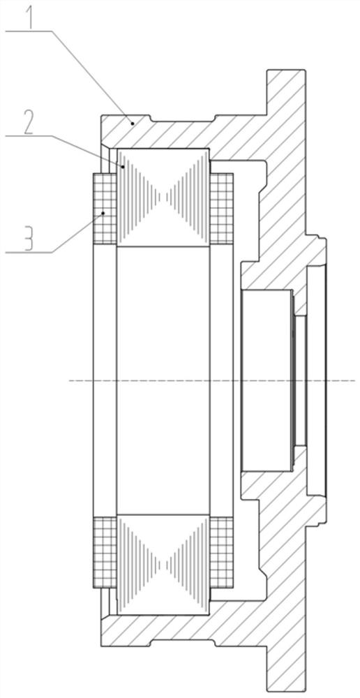 Magnetic bearing stator, magnetic bearing and compressor