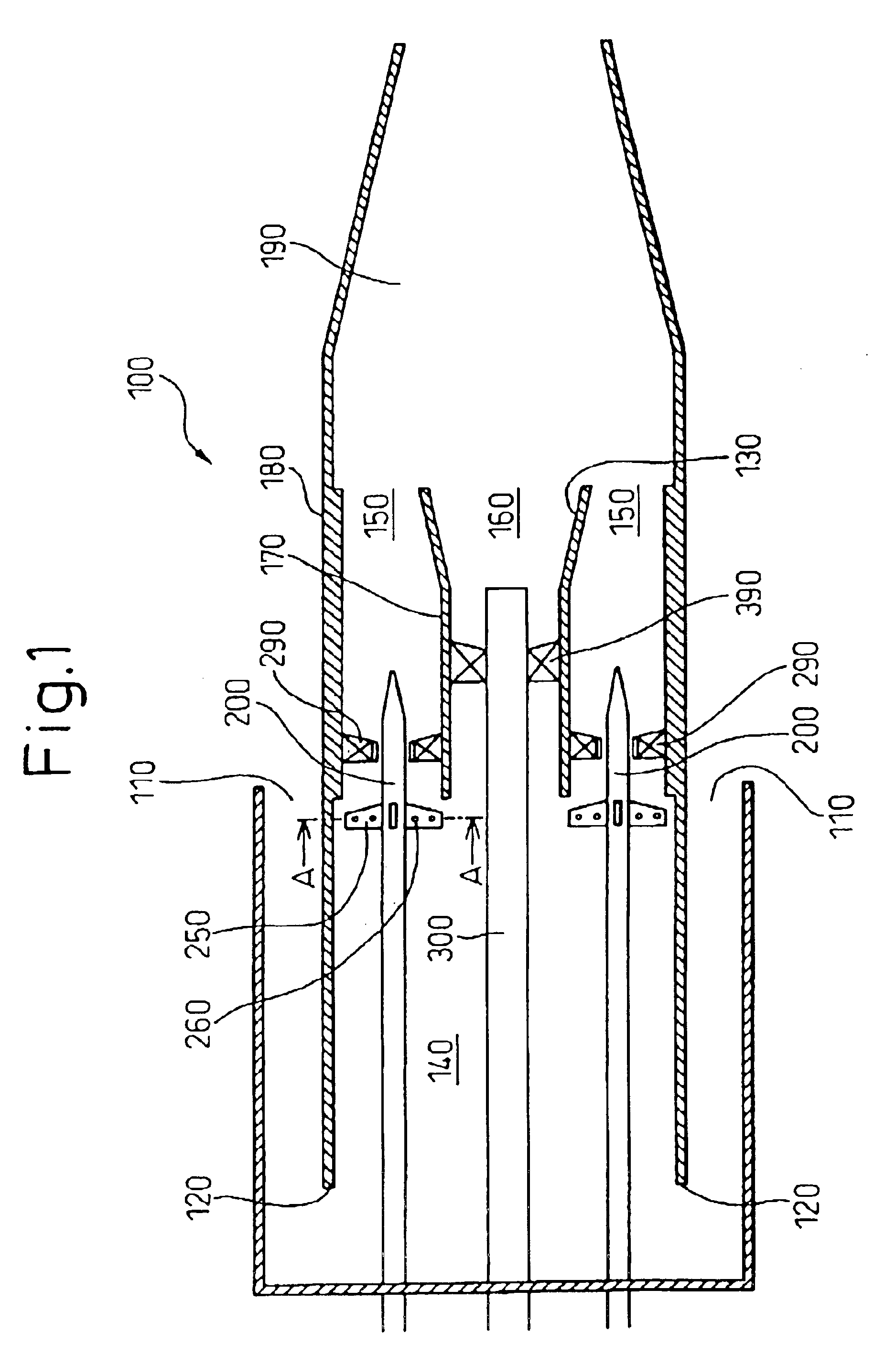 Combustor containing fuel nozzle