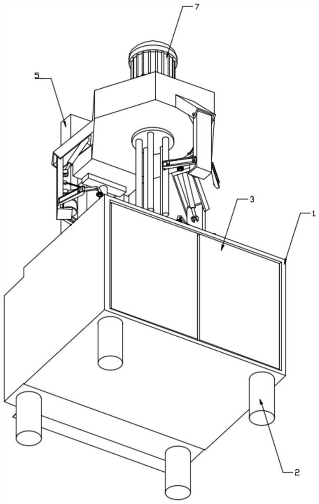 A processing device for automobile wheel hub