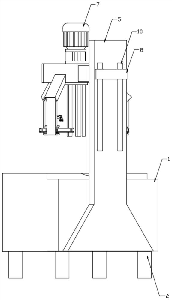 A processing device for automobile wheel hub