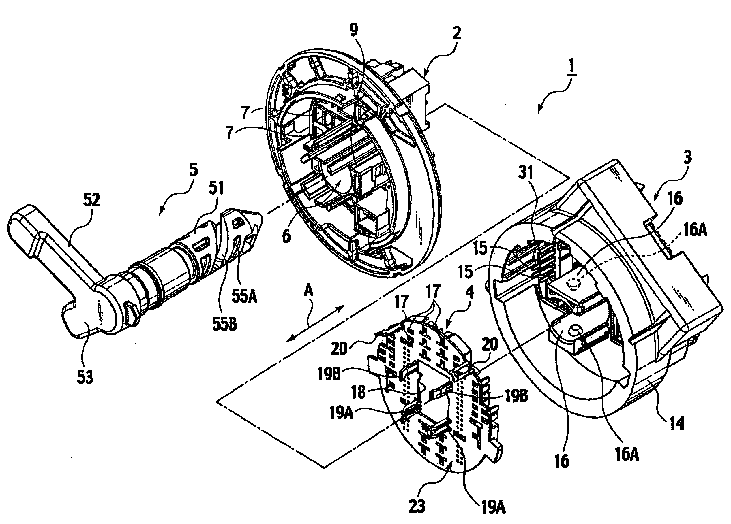 Lever-fitting type connector
