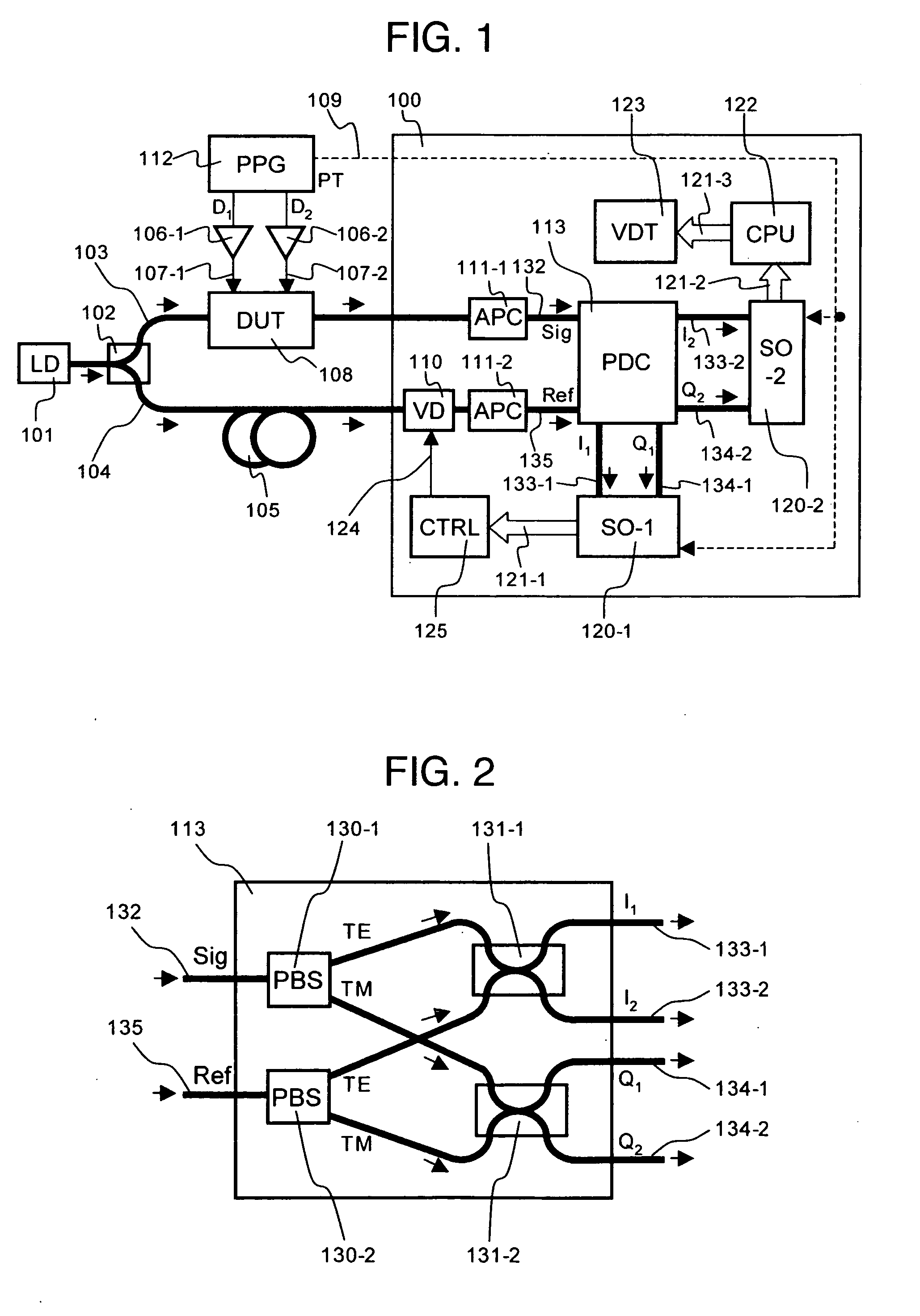 Apparatus for measuring waveform of optical electric filed, optical transmission apparatus connected thereto and a method for producing the optical transmission apparatus