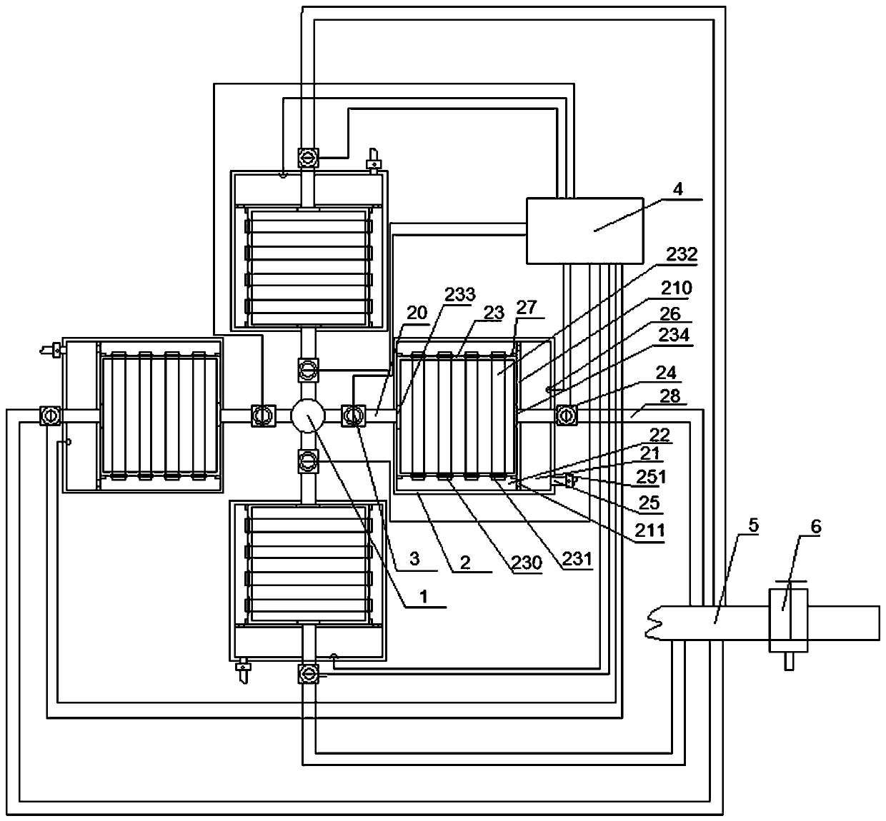 Concentration device for colloidal solution