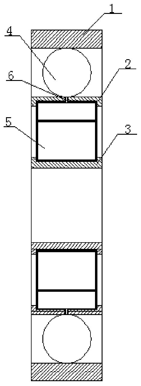 Heavy-load high-temperature self-lubricating rolling bearing and processing technology