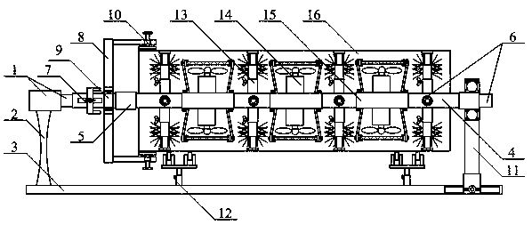 A pipeline anticorrosion treatment device