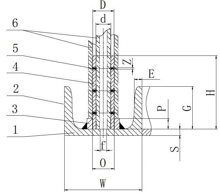 Multifunctional upright column base for scaffold and manufacturing process thereof