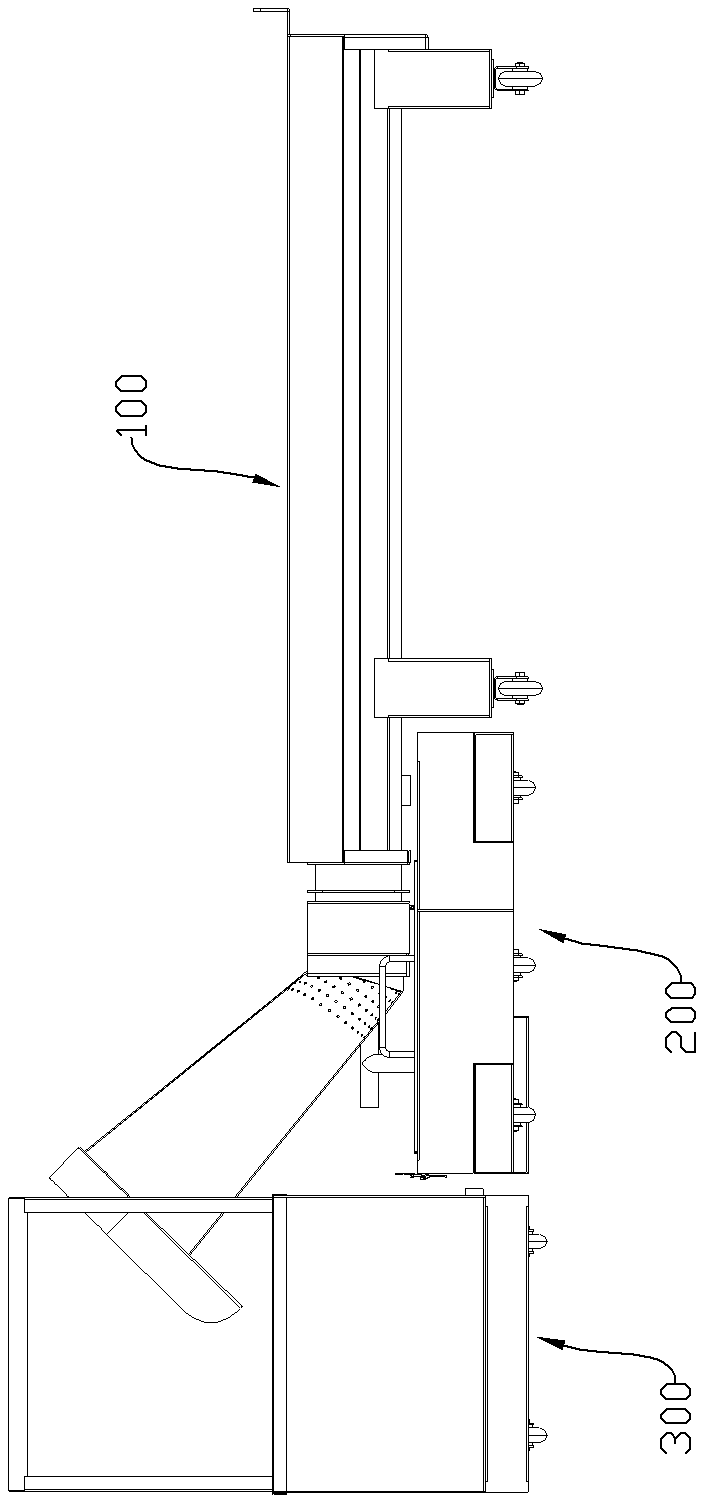 Screw chip removal system for carving machine