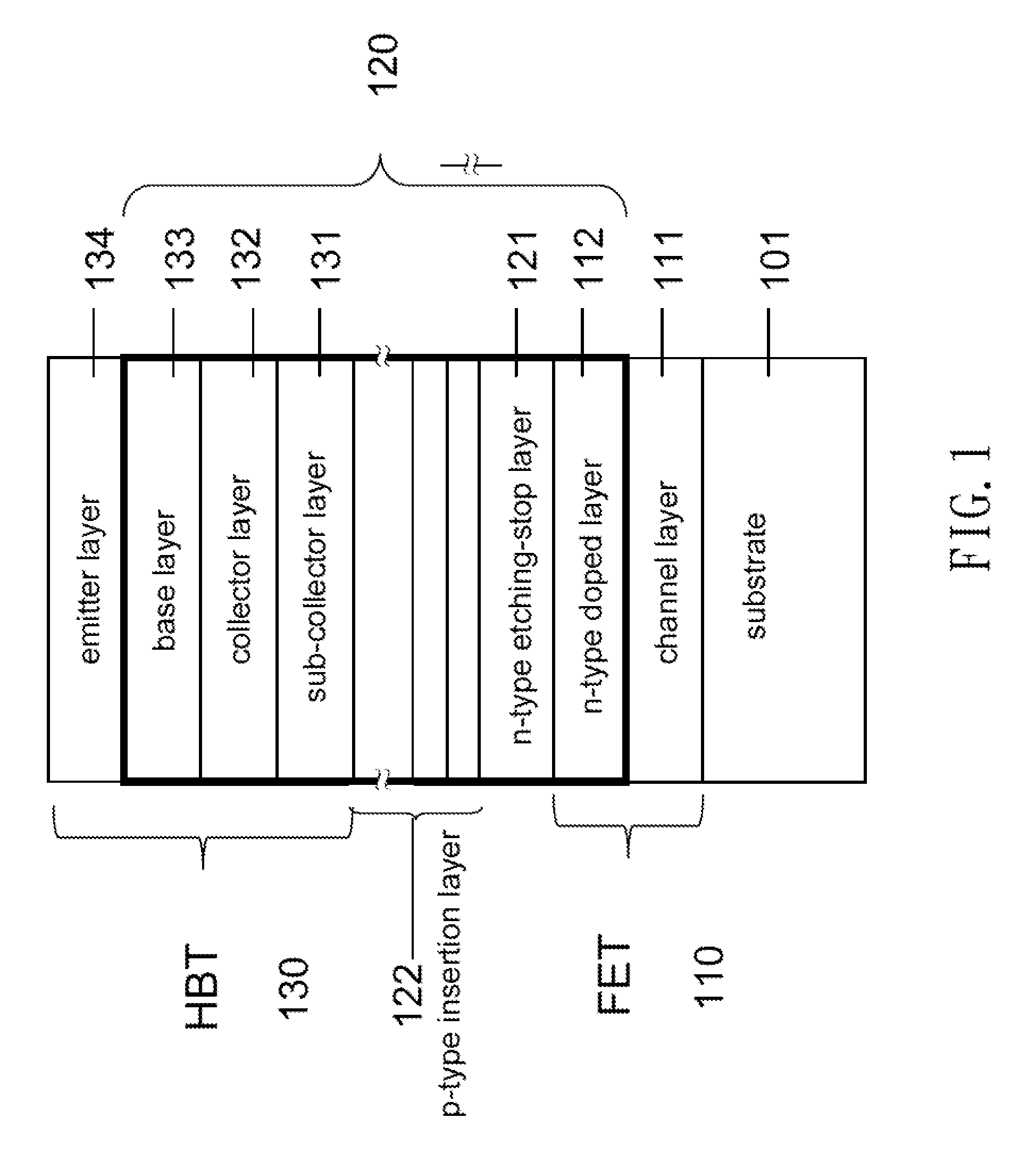 Monolithic compound semiconductor structure
