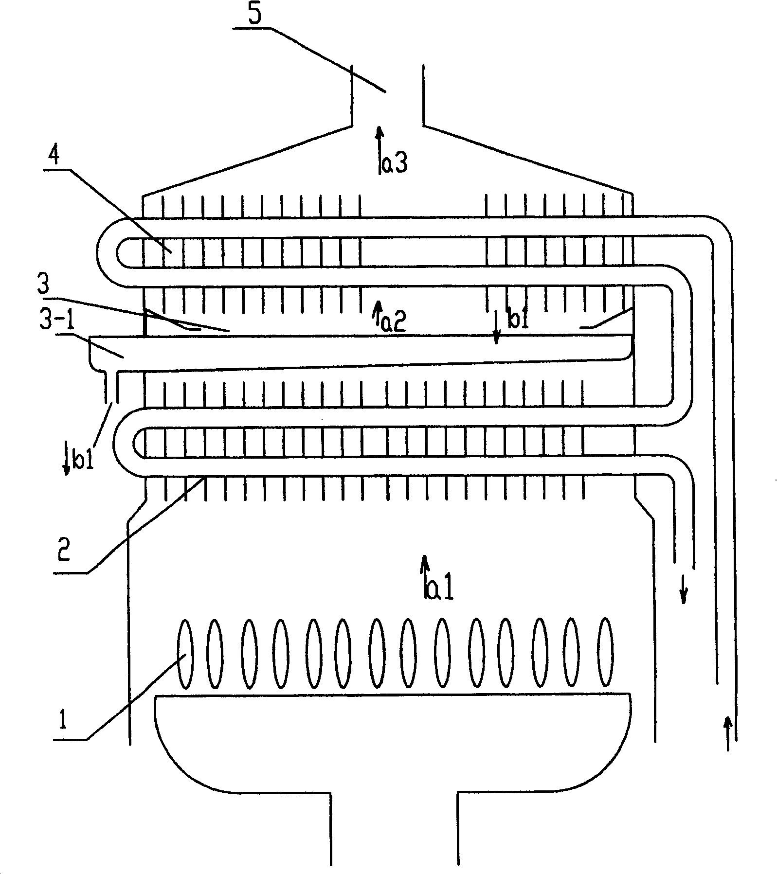Condensing type water heater condensate water collecting device
