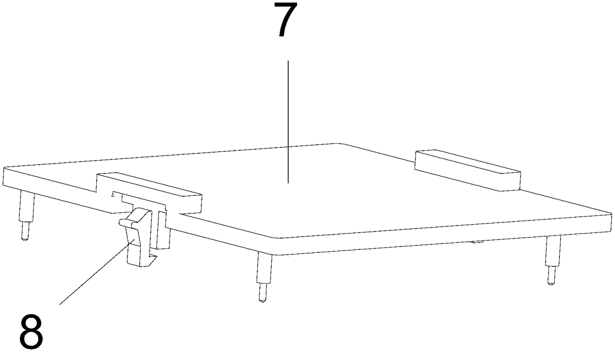 An automatic fixture upper cover device for automatic production of circuit boards