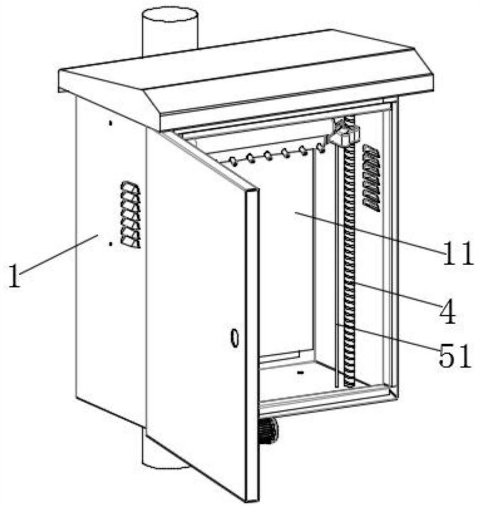 Self-cleaning type anti-condensation distribution box