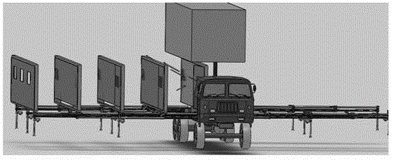 Extensible vehicle-mounted shelter hospital