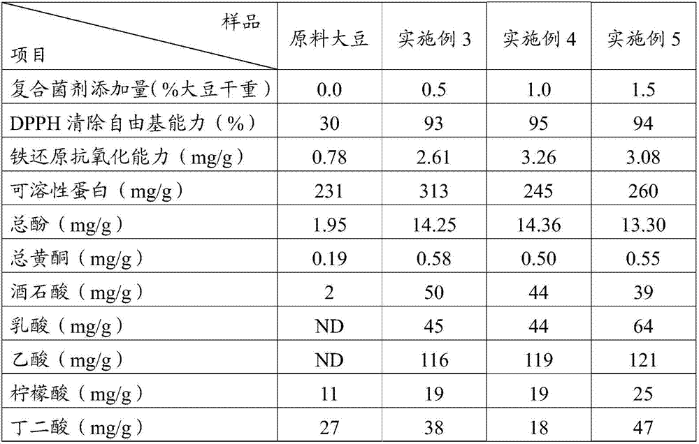 Composite microbial agent for increasing antioxidant activity of fermented soya beans as well as preparation method and application thereof