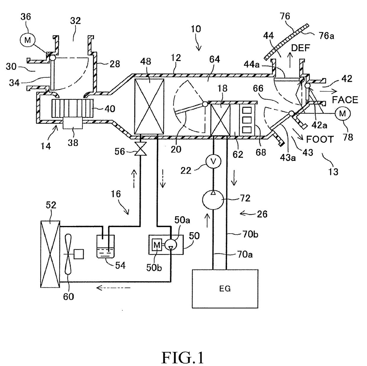 Air-conditioning device for vehicle
